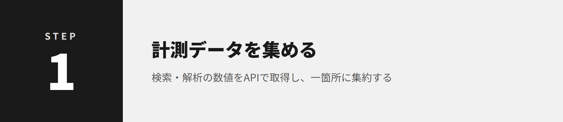 STEP1 計測データを集める