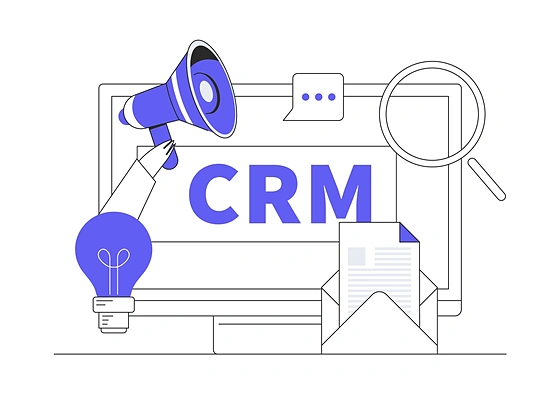 CRM設計のイメージイラスト